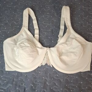 Modern Movement Cream Full Coverage Underwire Bra with Lace Detail size 38DDD